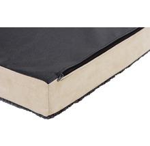 Matelas mousse à mémoire de forme 75x115 cm beige-anthracite