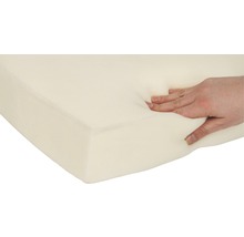 Matelas mousse à mémoire de forme 75x115 cm beige-anthracite
