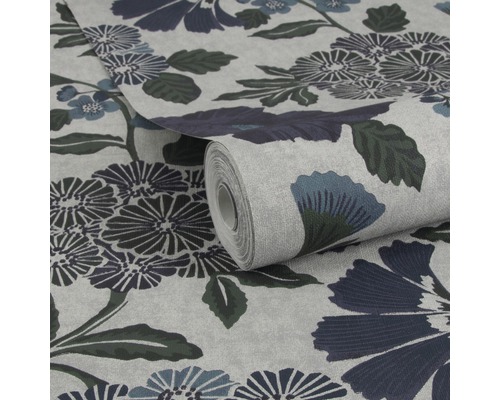 Tapetenrolle mit floralem Muster