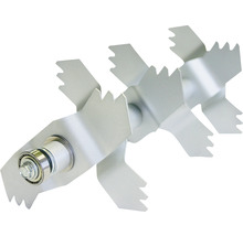 Rouleau de scarificateur avec lames dentelées