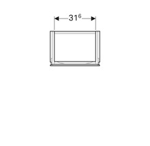 GEBERIT Waschtischunterschrank Xeno² weiß hochglanz 1 Auszug für 40 cm 500502011