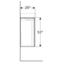 GEBERIT Waschtischunterschrank Xeno² weiß hochglanz 1 Auszug für 40 cm 500502011