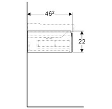 GEBERIT Waschtischunterschrank Xeno² weiß hochglanz 1 Auszug für 90 cm 500508011