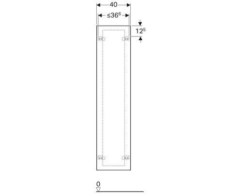 Dessin technique avec indications de dimensions