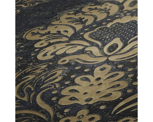 Nahaufnahme einer strukturierten Tapete mit floralem Muster