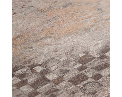 Nahaufnahme einer Tapete mit Steinmuster