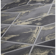Detailansicht einer Tapete mit geometrischem Marmormuster