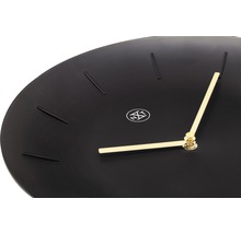 Wanduhr Bowl schwarz 30x40 cm