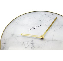 Wanduhr Marble weiß/gold Ø 40 cm
