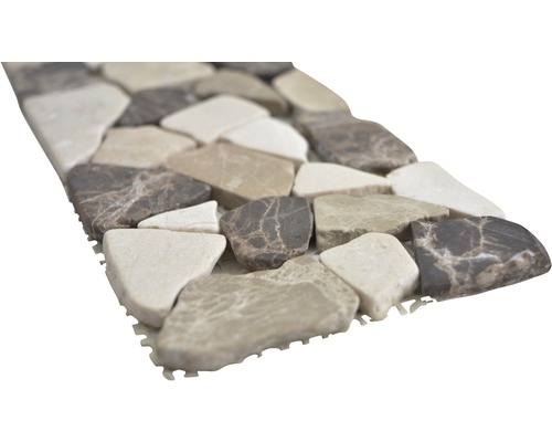 Mosaïque en pierre naturelle sur filet