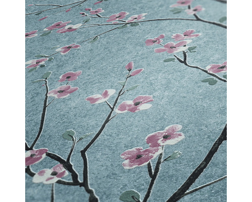 Tapete mit Blütenmuster auf einem Zweig