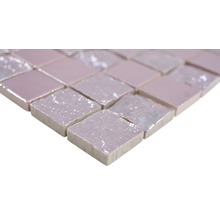 Gros plan de carreaux de mosaïque en verre
