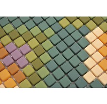 Carreaux de mosaïque carrés dans différentes nuances