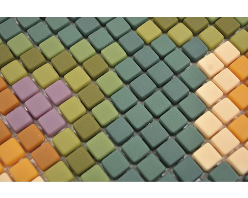 Carreaux de mosaïque carrés dans différentes nuances