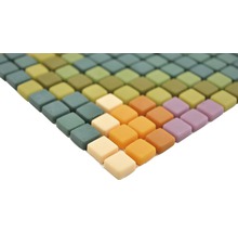 Tapis de carreaux de mosaïque avec pierres carrées