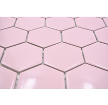 Gros plan de carreaux hexagonaux