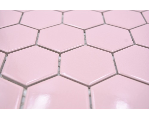 Gros plan de carreaux hexagonaux
