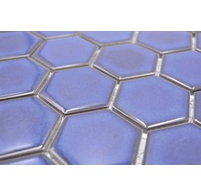 Gros plan de carreaux hexagonaux