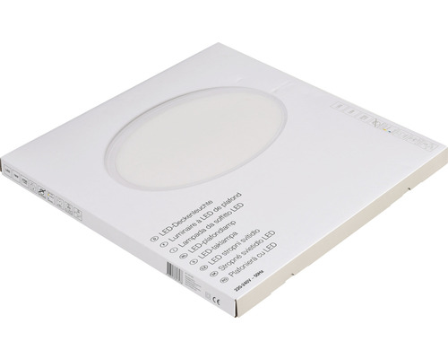 Verpackung einer LED Deckenleuchte