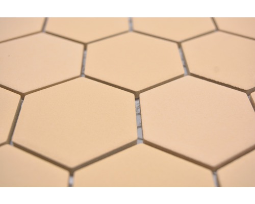 Gros plan de carreaux hexagonaux