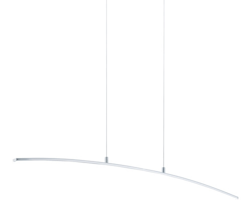 Gebogene Hängeleuchte mit zwei Aufhängungen