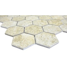 Détail de carreaux hexagonaux en grès cérame