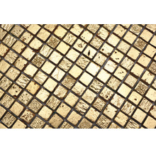 Natursteinmosaik XAM 47 30x30 cm Gold