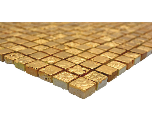 Carreaux de mosaïque avec revêtement doré
