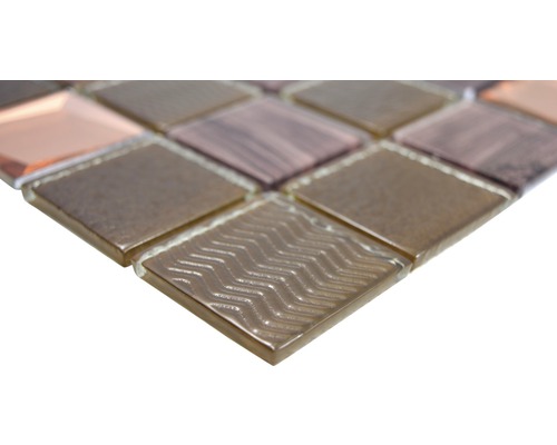 Gros plan de carreaux de mosaïque en verre