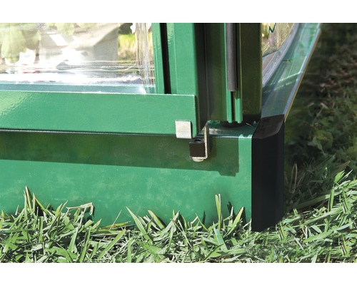 Detailansicht eines Frühbeetrahmens