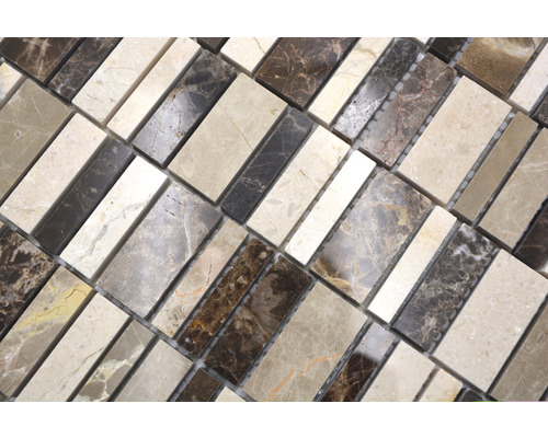 Carreaux de mosaïque en pierre naturelle au format paysage