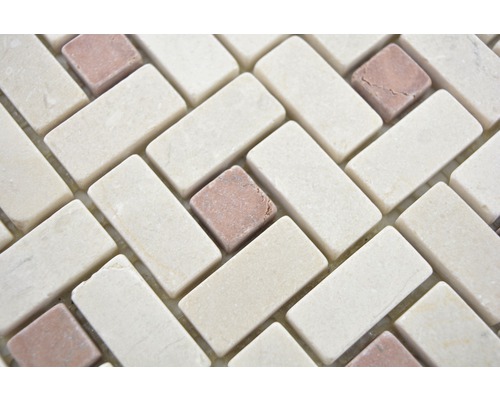 Mosaïque avec éléments rectangulaires et carrés