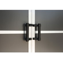 Abri de jardin Palram – Canopia Yukon 11x13 avec toit en polycarbonate sans sol 333 x 396 cm gris