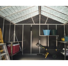 Abri de jardin Palram – Canopia Yukon 11x9 avec toit en polycarbonate et plancher 333 x 272 cm gris