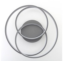Plafonnier LED 42W 4775 lm 3000 K HxØ 11,5x39,5 cm Labyrinth gris