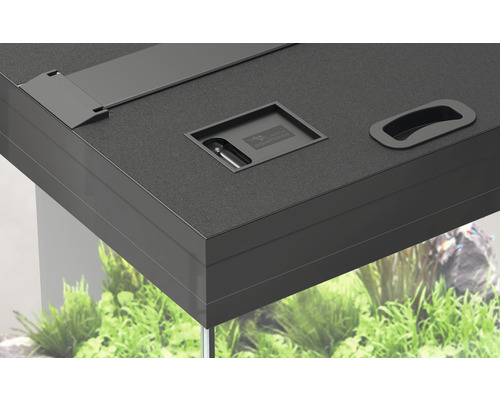 Couvercle d''aquarium avec ouverture et logo Aquatlantis