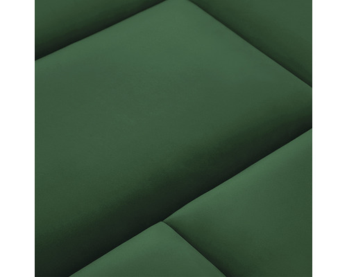 Nahaufnahme von grünen Akustikpaneelen für Wand und Decke