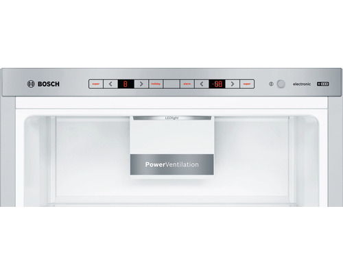 Intérieur d''un réfrigérateur avec éclairage LED et Power Ventilation de Bosch