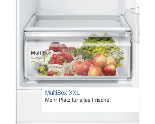 XXL-MultiBox mit Obst und Gemüse im Kühlschrank