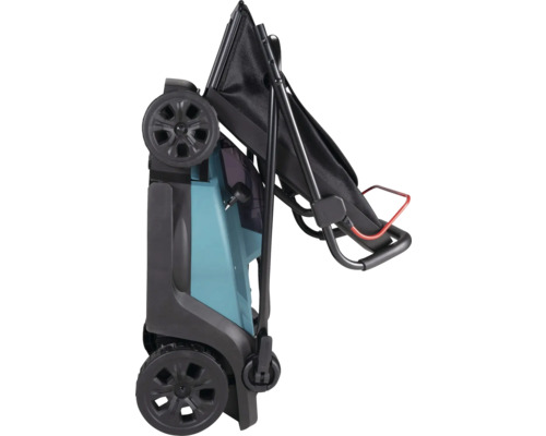 Zusammengeklappter Hochdruckreiniger mit Rädern