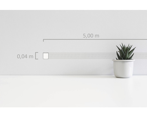 Bordure décorative avec motif de méandre, 5 mètres de long et 0.04 mètre de large