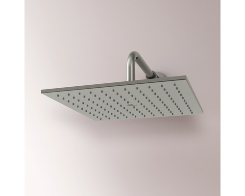 Rechteckiger Duschkopf aus Metall zur Wandmontage