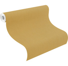 Vliestapete 484663 Florentine III Uni Leinen ockergelb