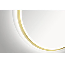 Miroir de salle de bains à LED Bronze Circular Ø 80 cm IP 24
