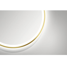 Miroir de salle de bains à LED Bronze Circular Ø 80 cm IP 24