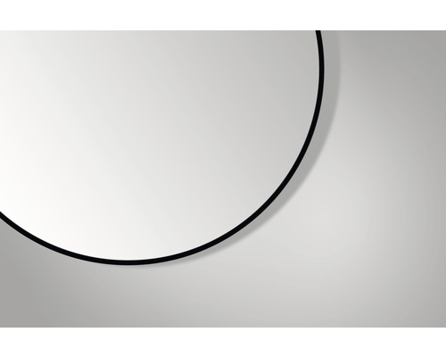 Runder Spiegel mit schmalem Rahmen