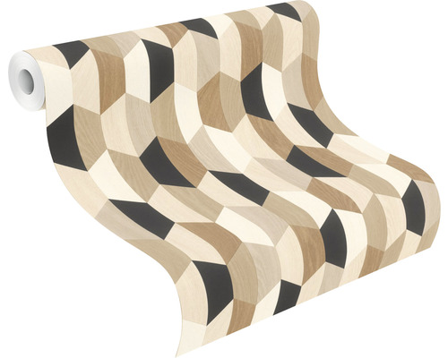 Rouleau de papier peint avec motif géométrique