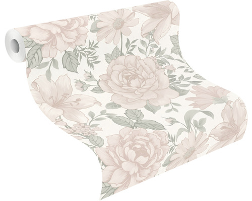 Rouleau de papier peint à motif floral