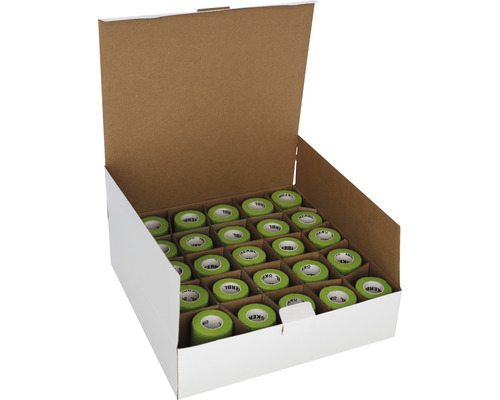 Carton de rouleaux verts de ruban de marquage