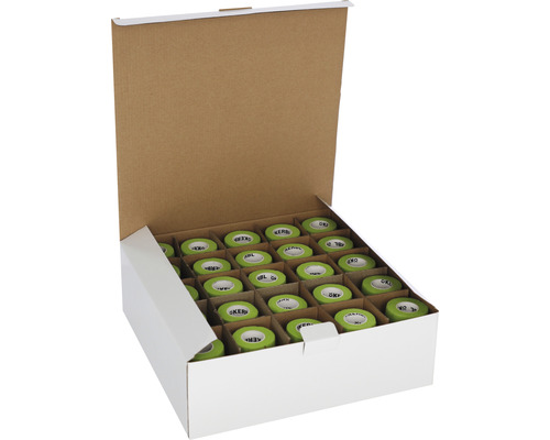 Carton avec rouleaux de ruban de marquage